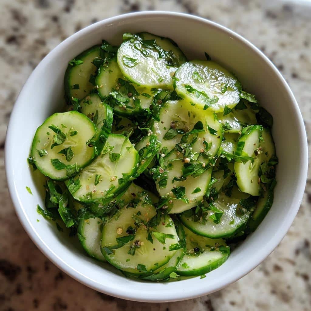 Healthy Cilantro Lime Cucumber Salad