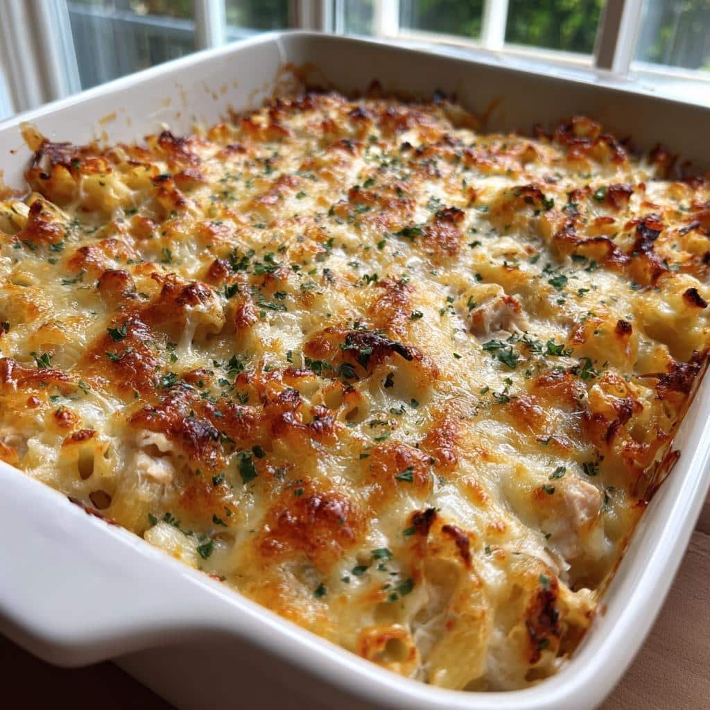 Healthy Crack Chicken Pasta Bake