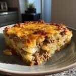 Healthy Creamy Layered John Wayne Casserole