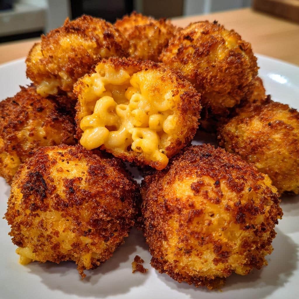 Healthy Crispy Air Fryer Mac and Cheese Balls - detail 1