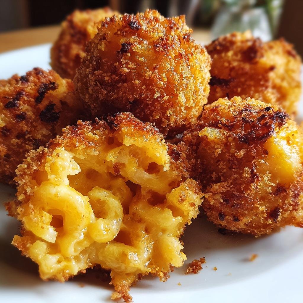 Healthy Crispy Air Fryer Mac and Cheese Balls