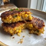 Healthy Crispy Cheddar Corn Potato Fritters