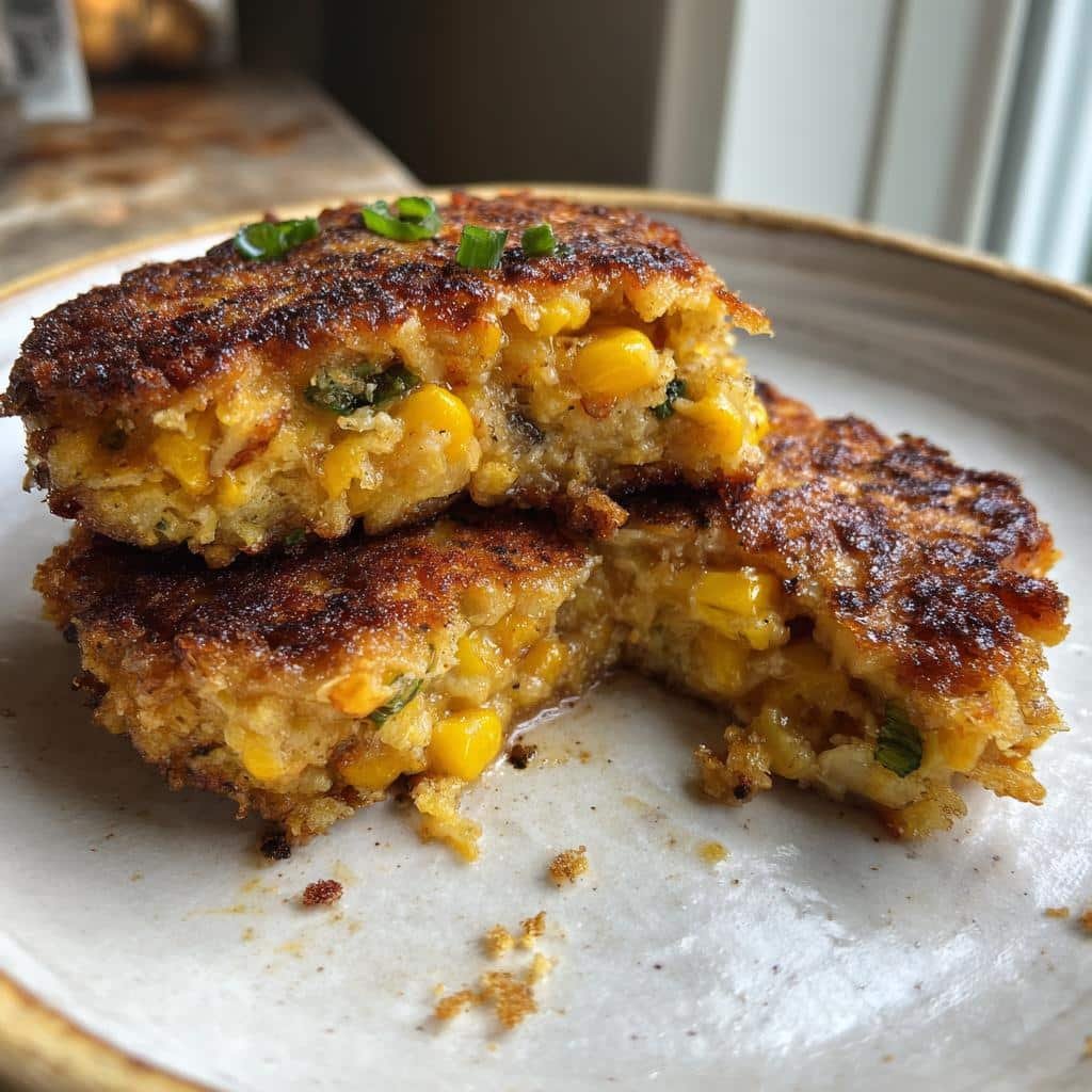 Healthy Crispy Cheddar Corn Potato Fritters