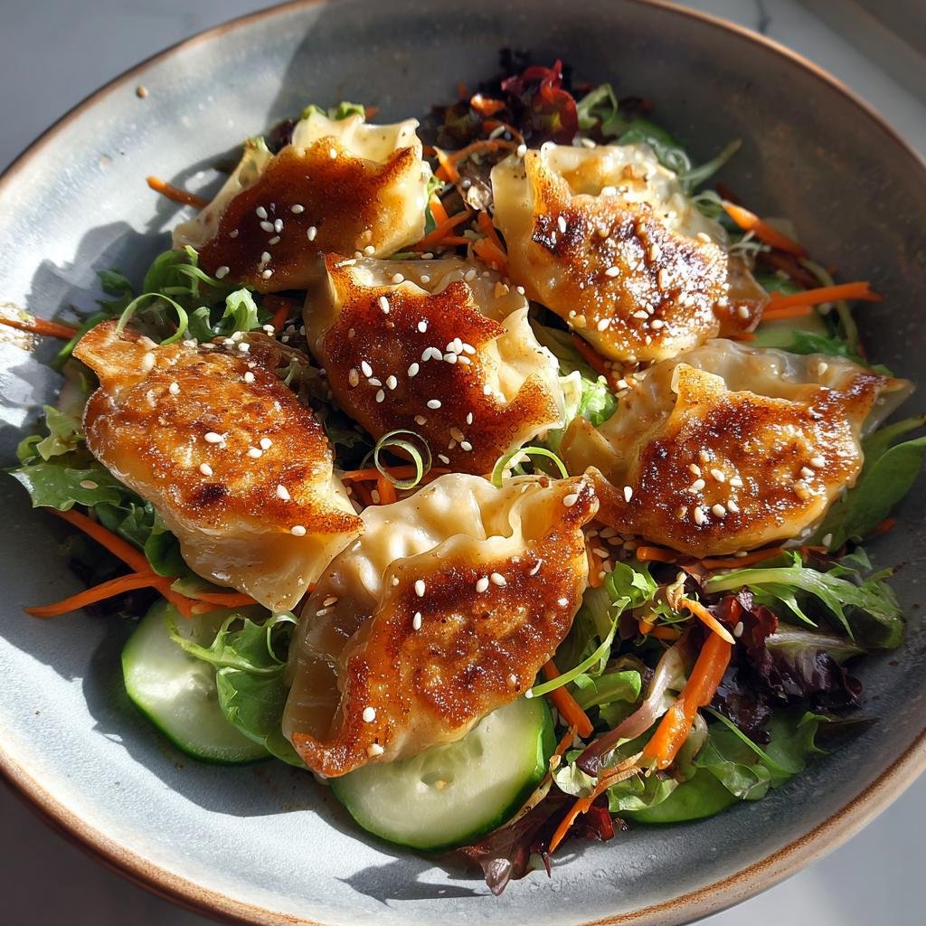 Healthy Crispy Dumpling Salad