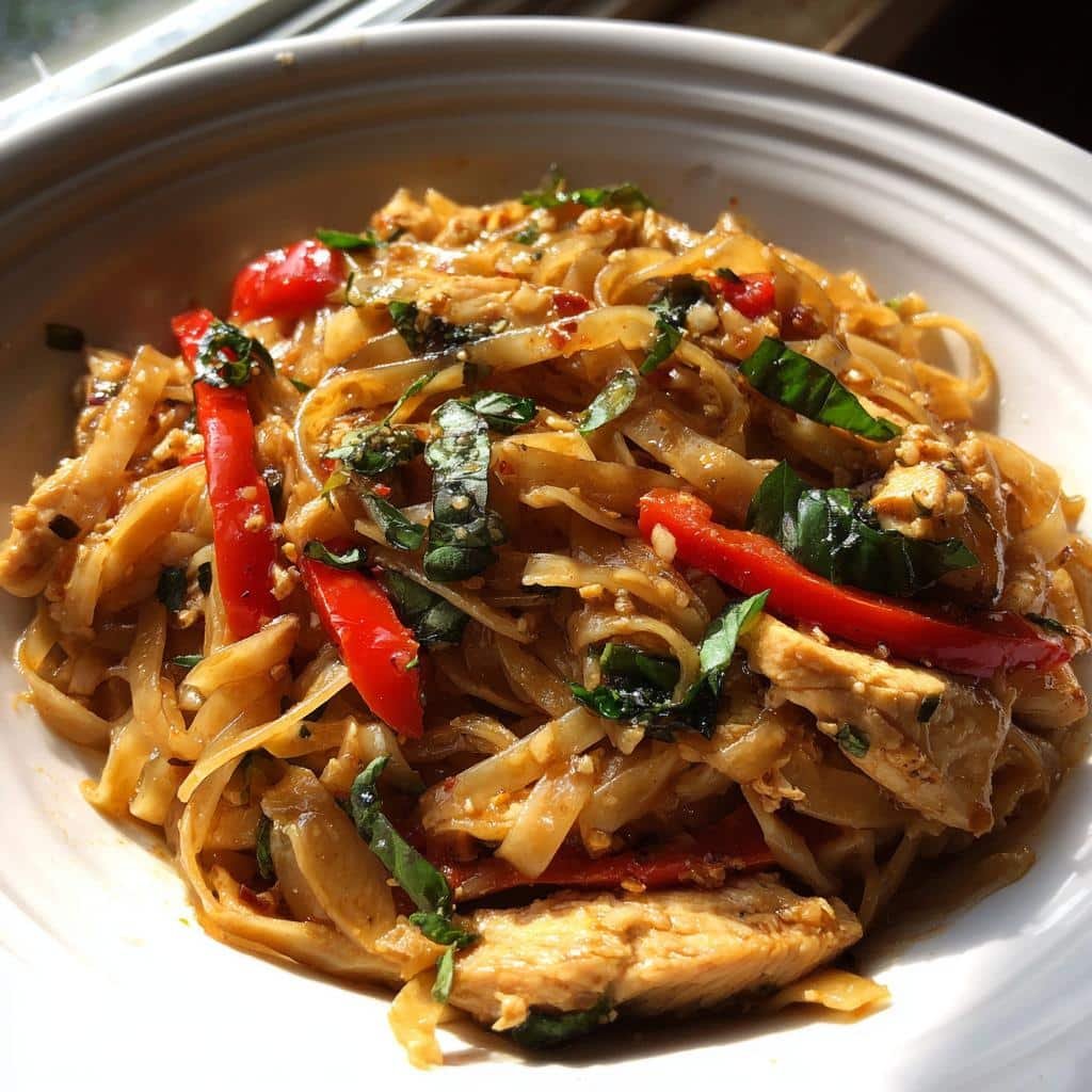 Healthy Crock Pot Drunken Noodles