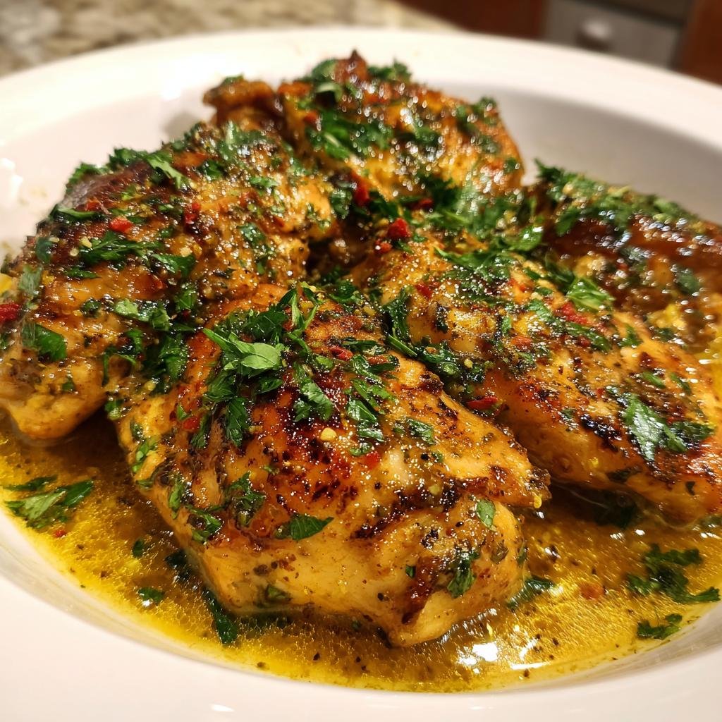 Healthy Crock Pot Lemon Garlic Butter Chicken - detail 1