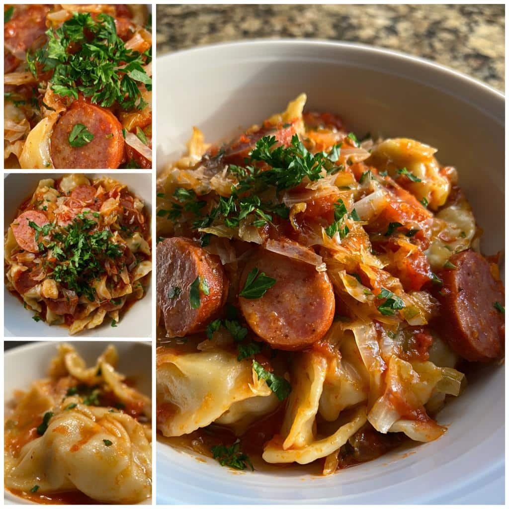 Healthy Crock pot Pierogi Casserole with Kielbasa Recipe - detail 1