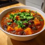 Healthy Crockpot Butternut Squash Chili (Vegetarian)