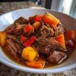Healthy Crockpot Caribbean Pot Roast