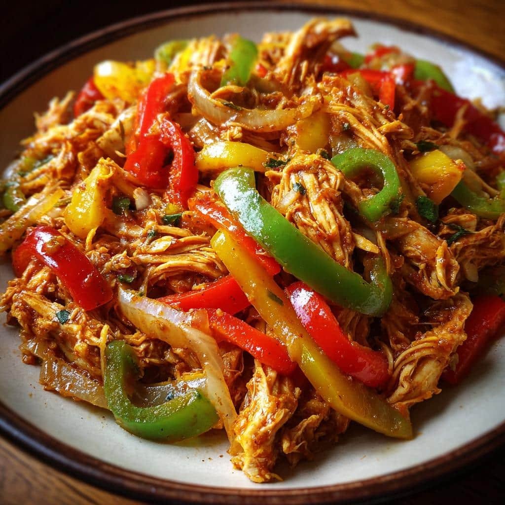 Healthy Crockpot Chicken Fajitas (Low-Calorie) - detail 1
