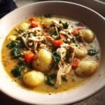 Healthy Crockpot Chicken Gnocchi Soup