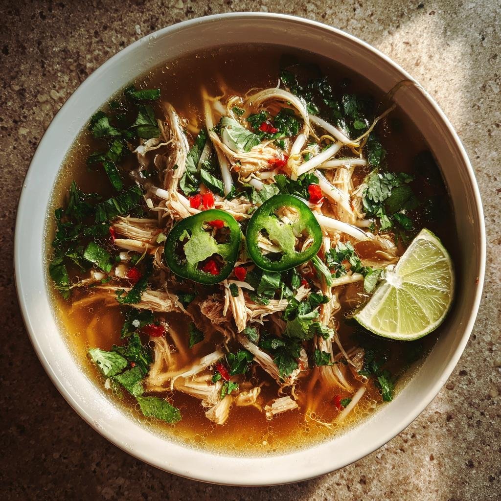 Healthy Crockpot Chicken Pho