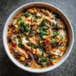 Healthy Crockpot Cream cheese chicken chili