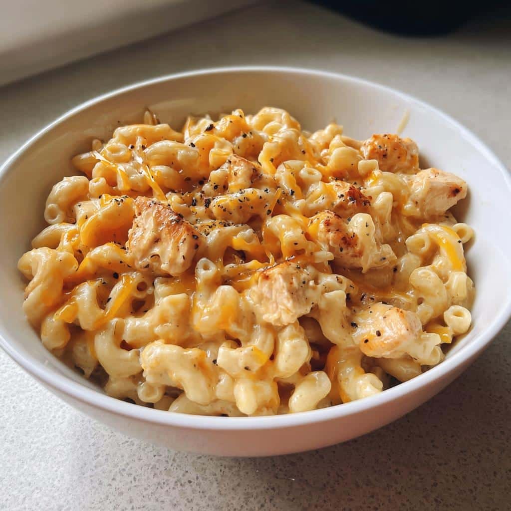 Healthy Crockpot Honey Pepper Chicken Mac and Cheese - detail 1