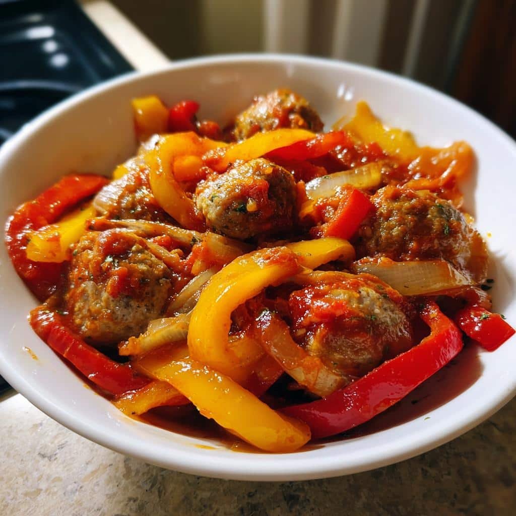 10-Minute Healthy Crockpot Italian Sausage & Peppers Magic 4 Healthy Crockpot Italian Sausage & Peppers - detail 1