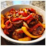 Healthy Crockpot Italian Sausage & Peppers