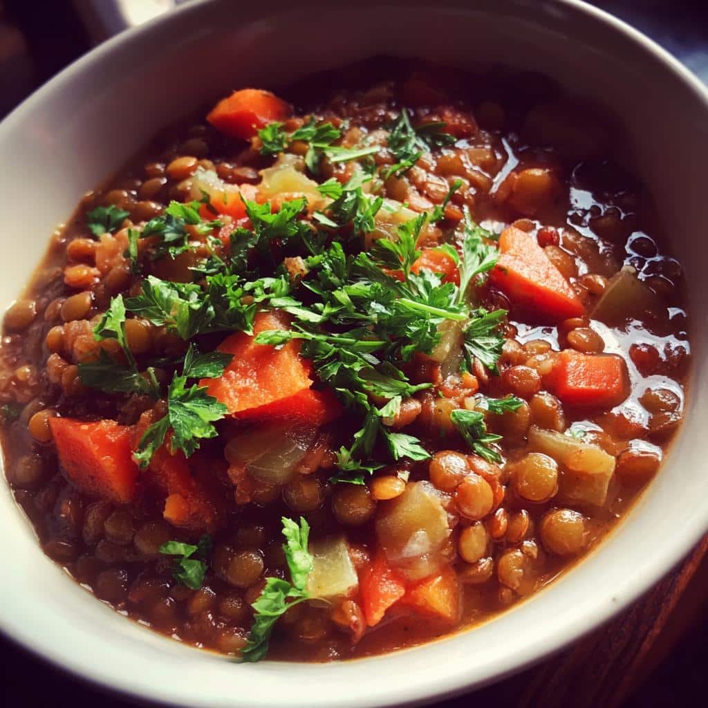 Healthy Crockpot Lentil Stew