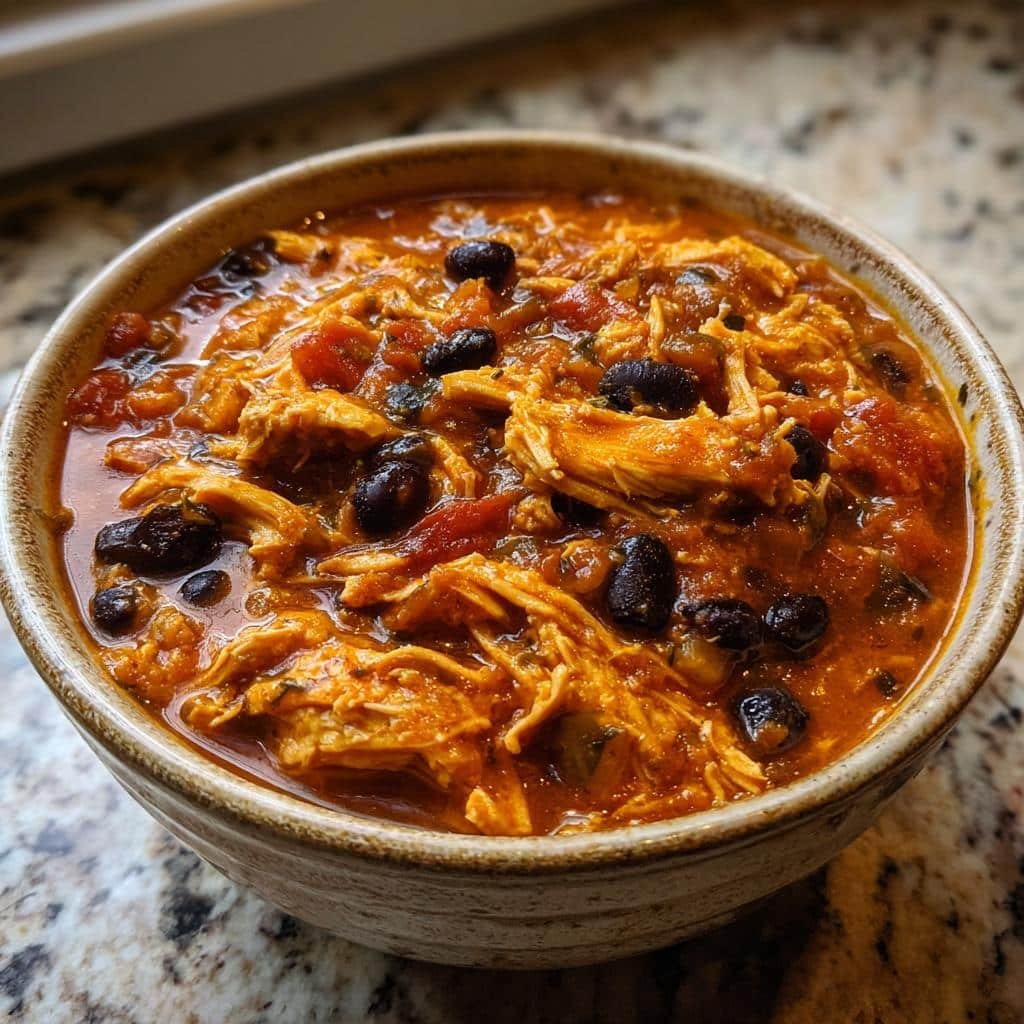 Healthy Crockpot Pumpkin Chicken Chili (Whole30) - detail 1