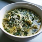 Healthy Crockpot Spinach Artichoke Soup