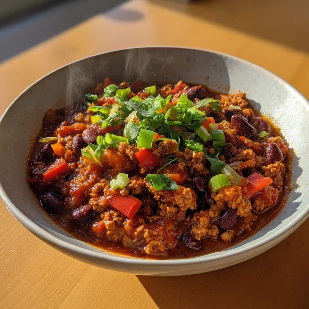 Healthy Crockpot Turkey Chili (Lean Protein) - detail 1