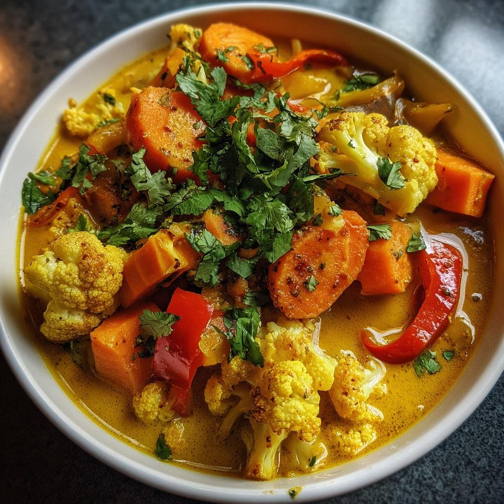 Healthy Crockpot Yellow Thai Curry