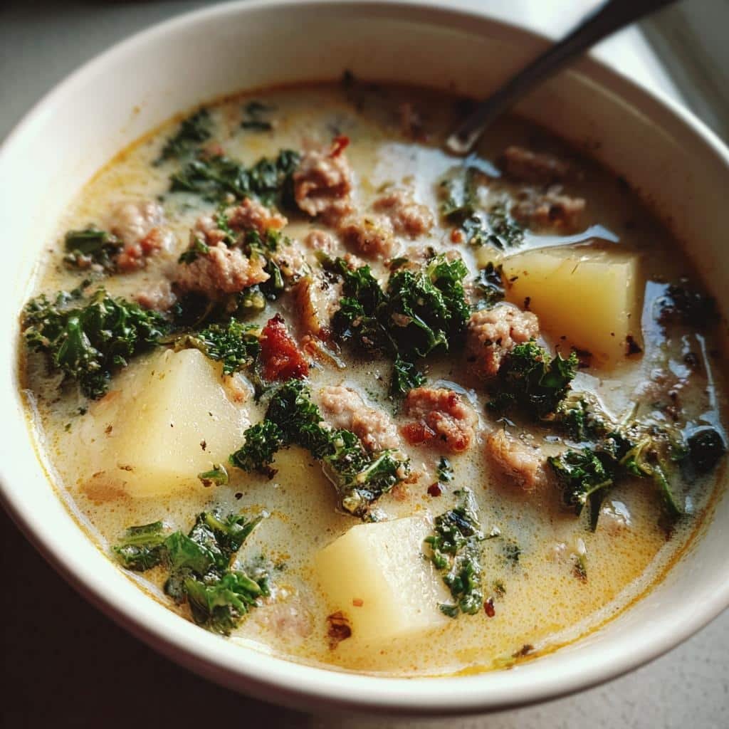Healthy Crockpot Zuppa Toscana (Lighter Version) - detail 1