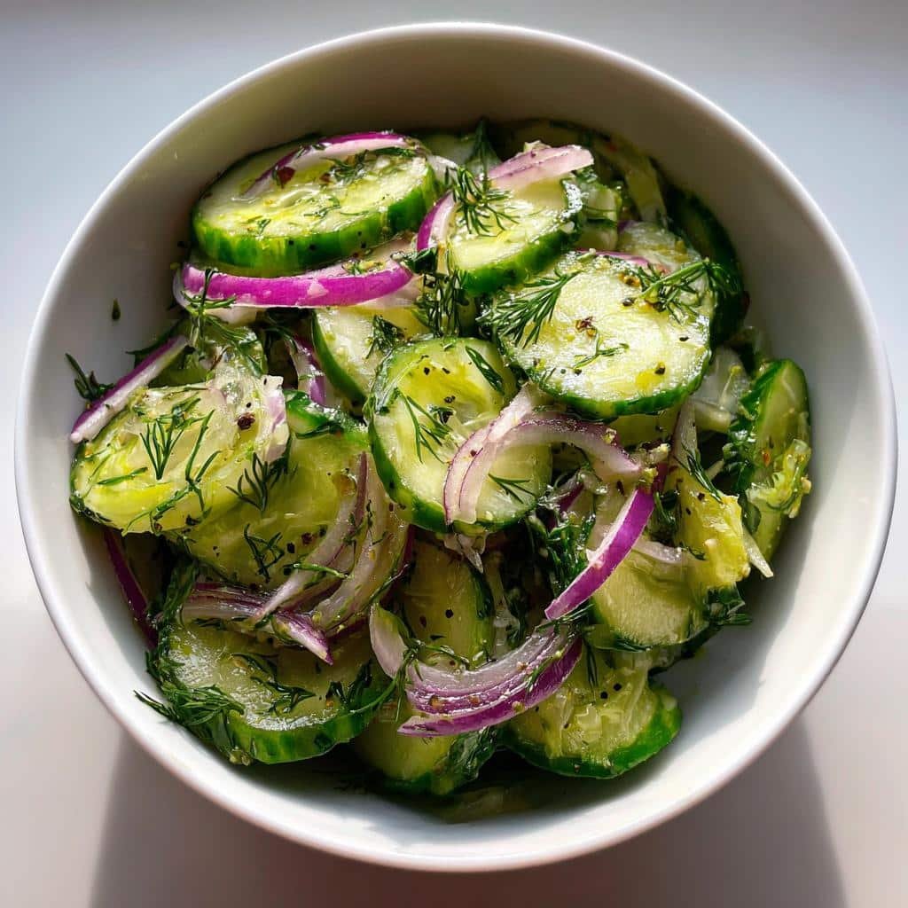 Healthy Cucumber Salad - detail 1