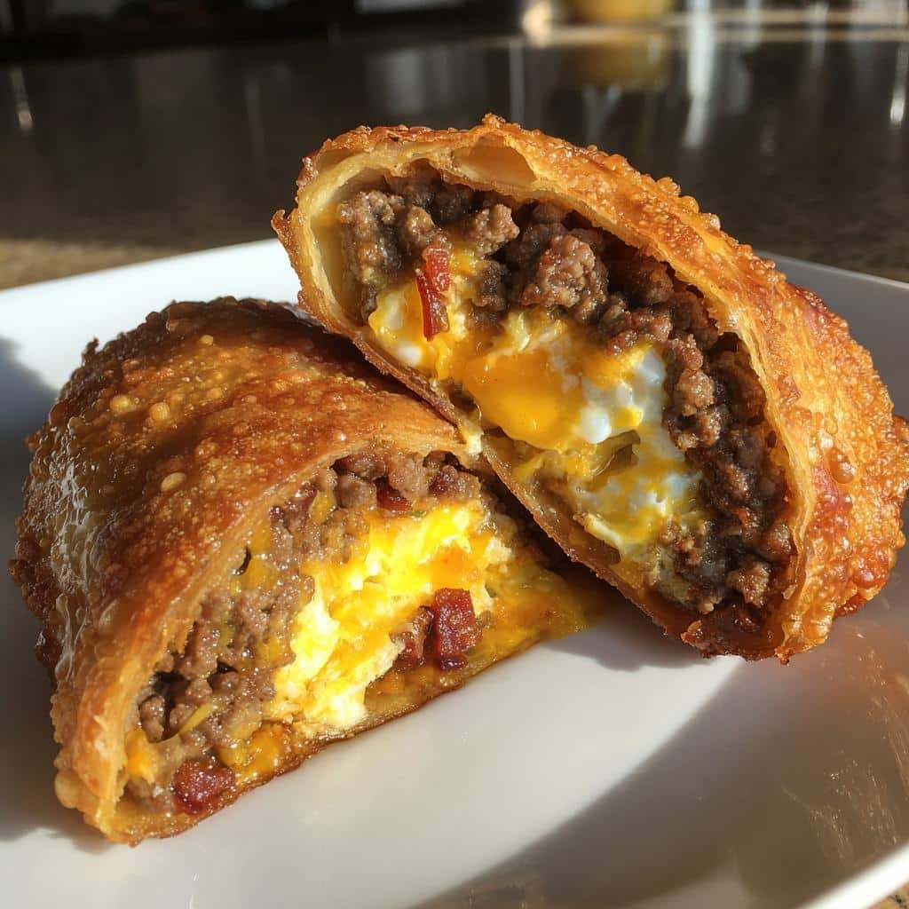 8 Irresistible Healthy Deep-Fried Garlic Butter Bacon Cheeseburger Egg Rolls 4 Healthy Deep-Fried Garlic Butter Bacon Cheeseburger Egg Rolls - detail 1