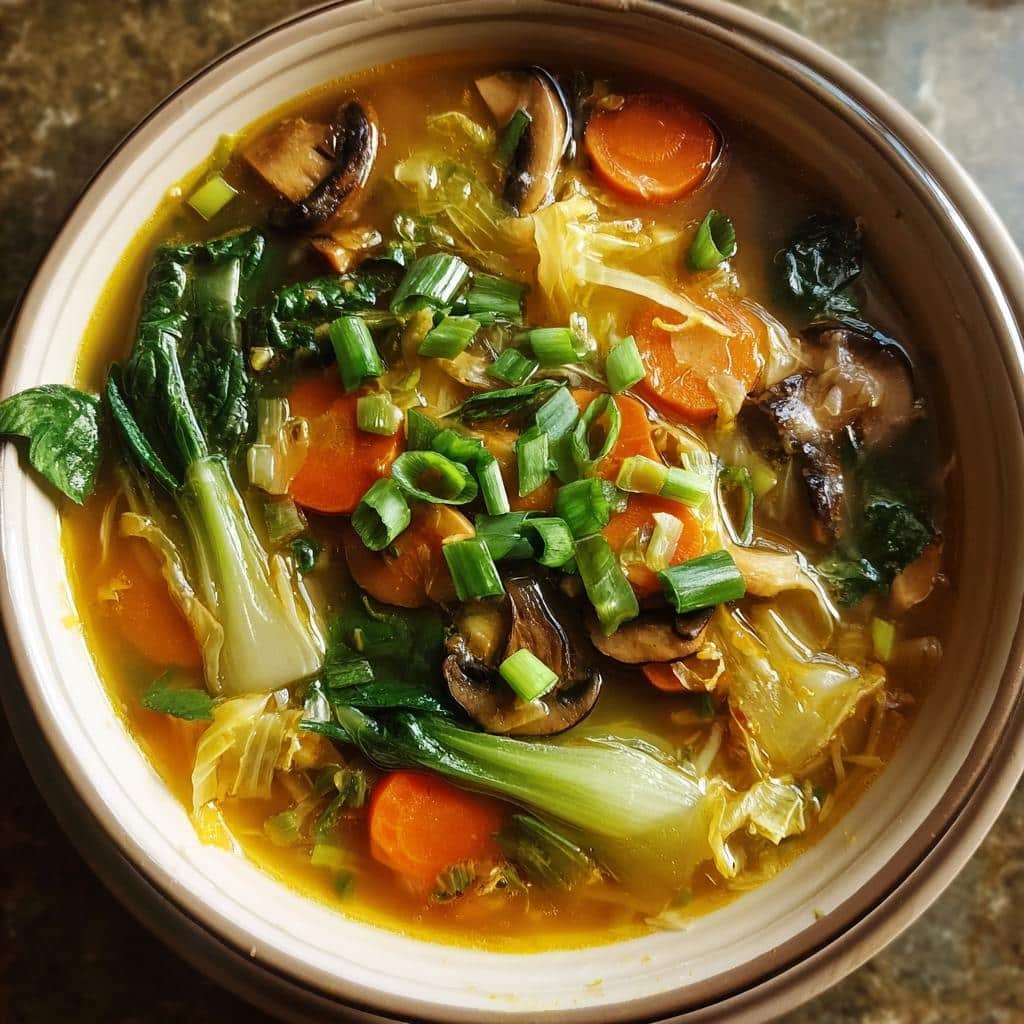 Healthy Delicious Chinese Vegetable Soup - detail 1
