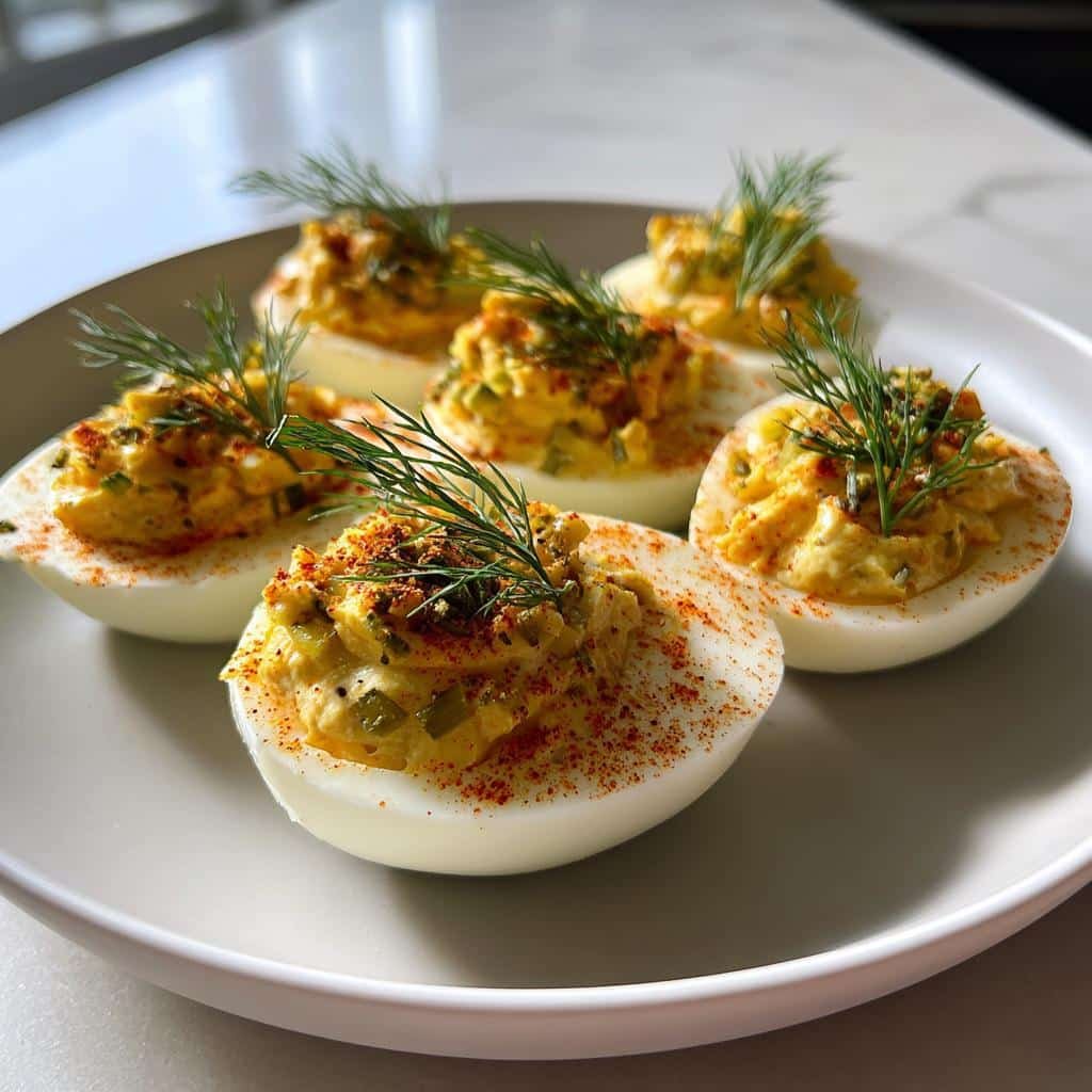 Healthy Deviled Pickles: Irresistible 80-Calorie Snack Everyone Loves 4 Healthy Deviled pickles - detail 1