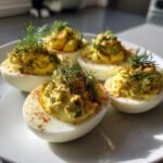 Healthy Deviled pickles