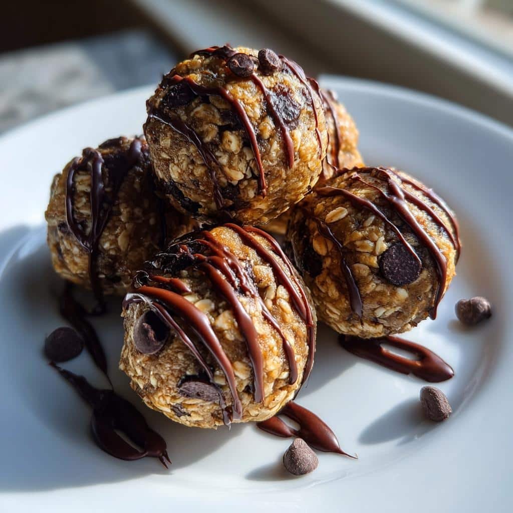 Healthy Drizzled Energy Balls