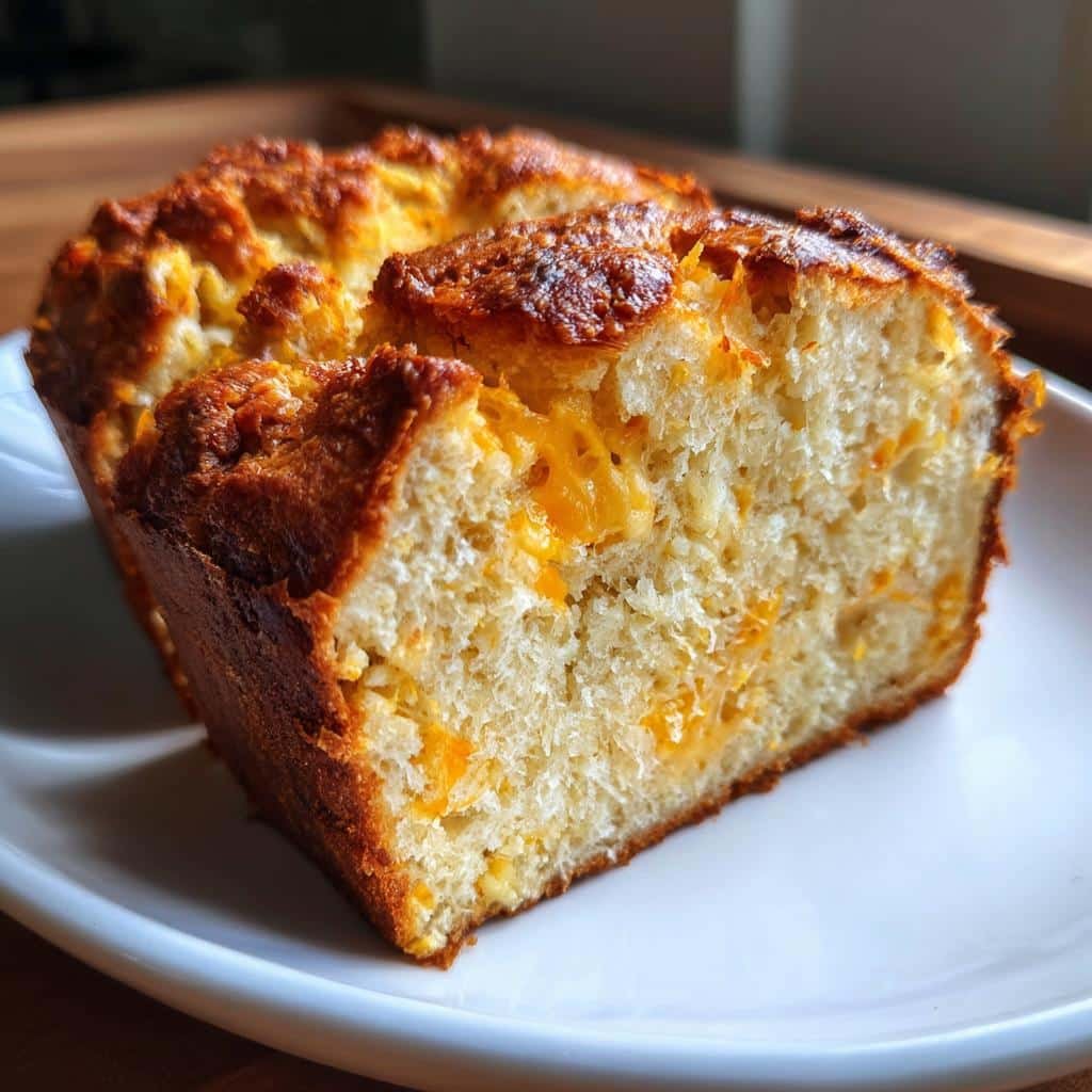 Healthy Easy Cheddar Cheese Quick Bread - detail 1