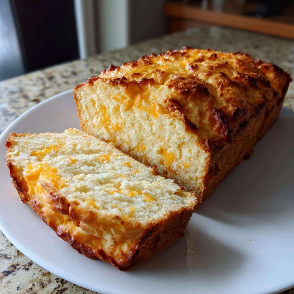 Healthy Easy Cheddar Cheese Quick Bread