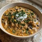 Healthy Easy Crockpot Cream cheese chicken chili