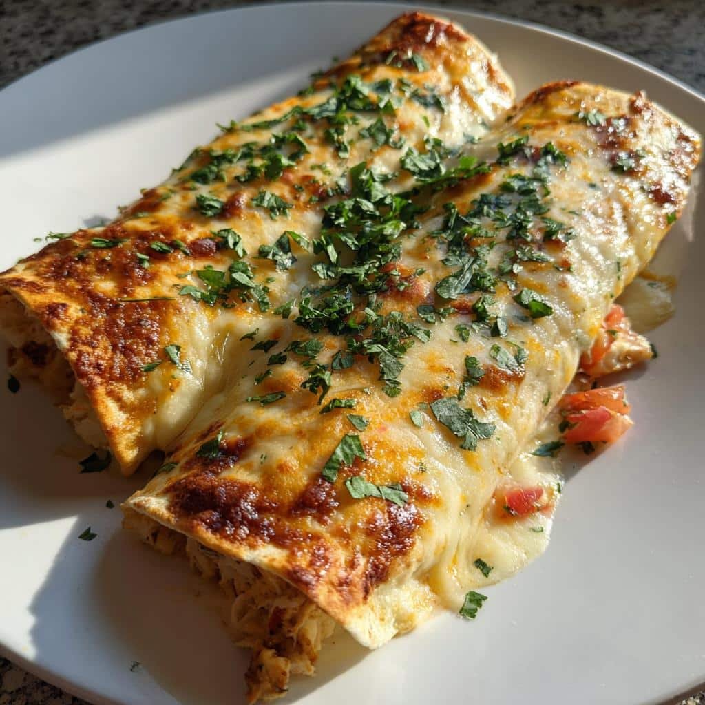 Healthy Easy Queso Chicken Enchiladas - detail 1