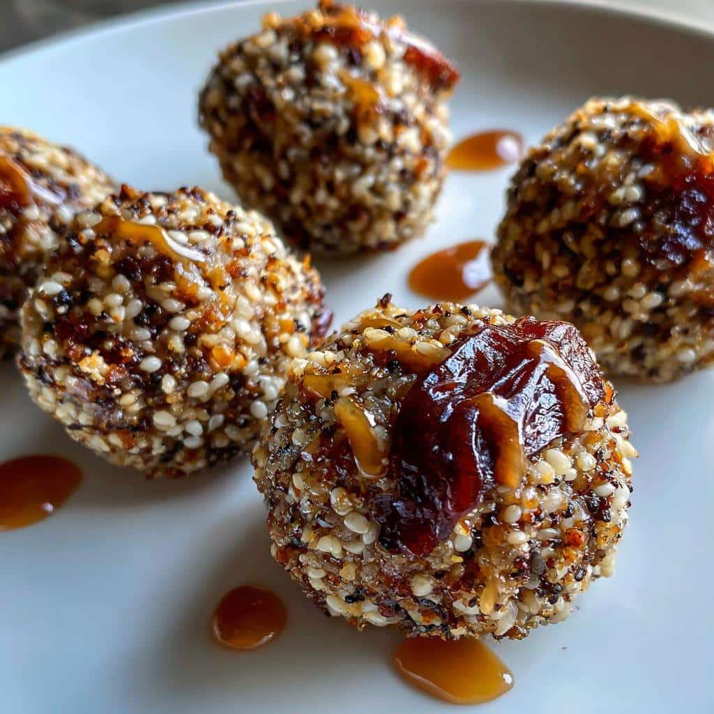 Healthy Easy Tahini Date Bombs - detail 1