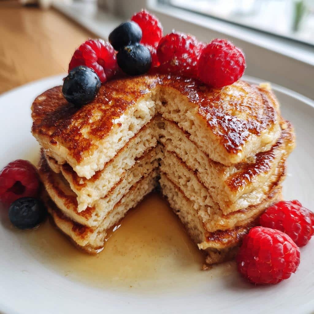 Healthy Flourless Cottage Cheese Pancakes
