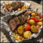 Healthy GARLIC STEAK & POTATO FOIL PACKETS