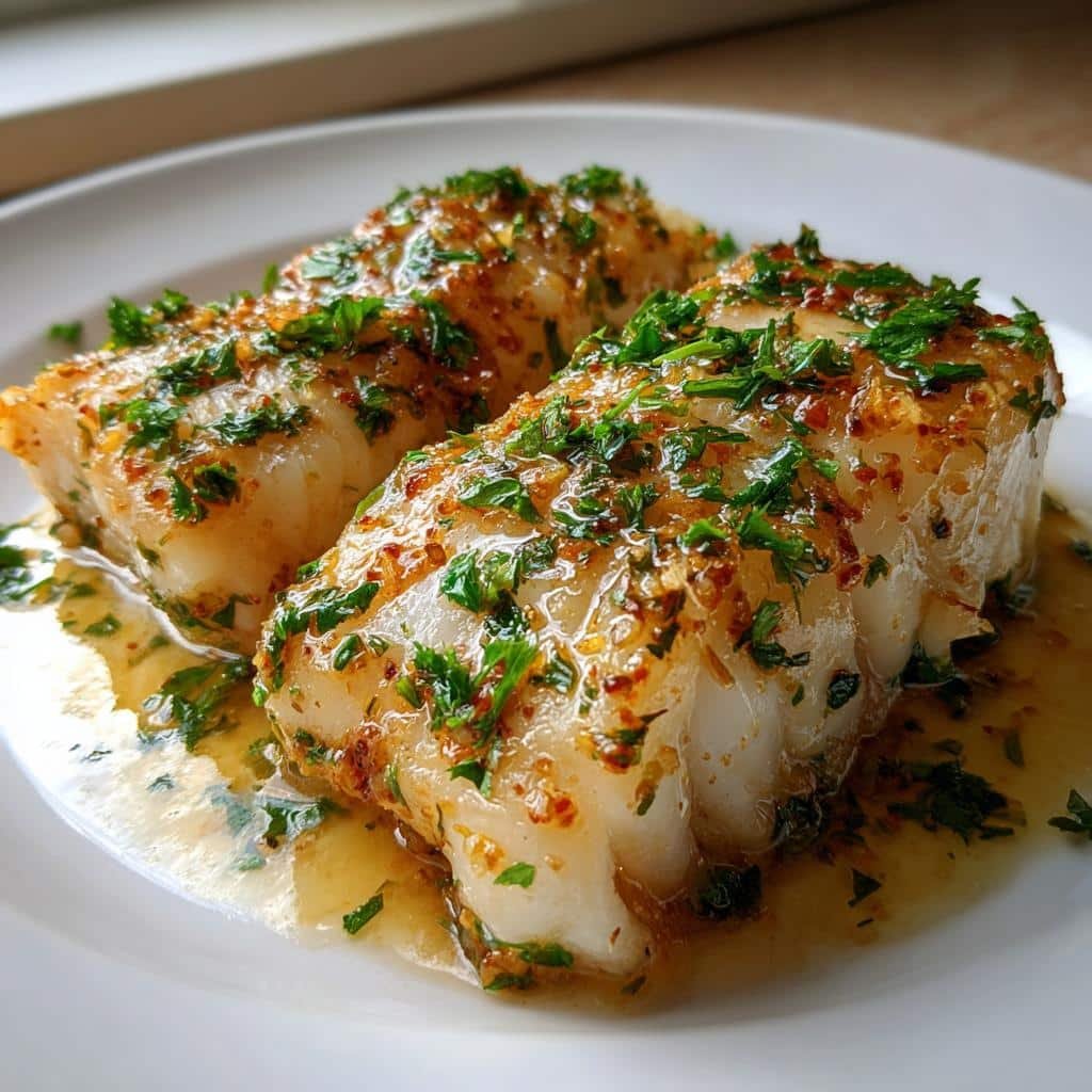 Healthy Garlic Butter Baked Cod Fillets - detail 1
