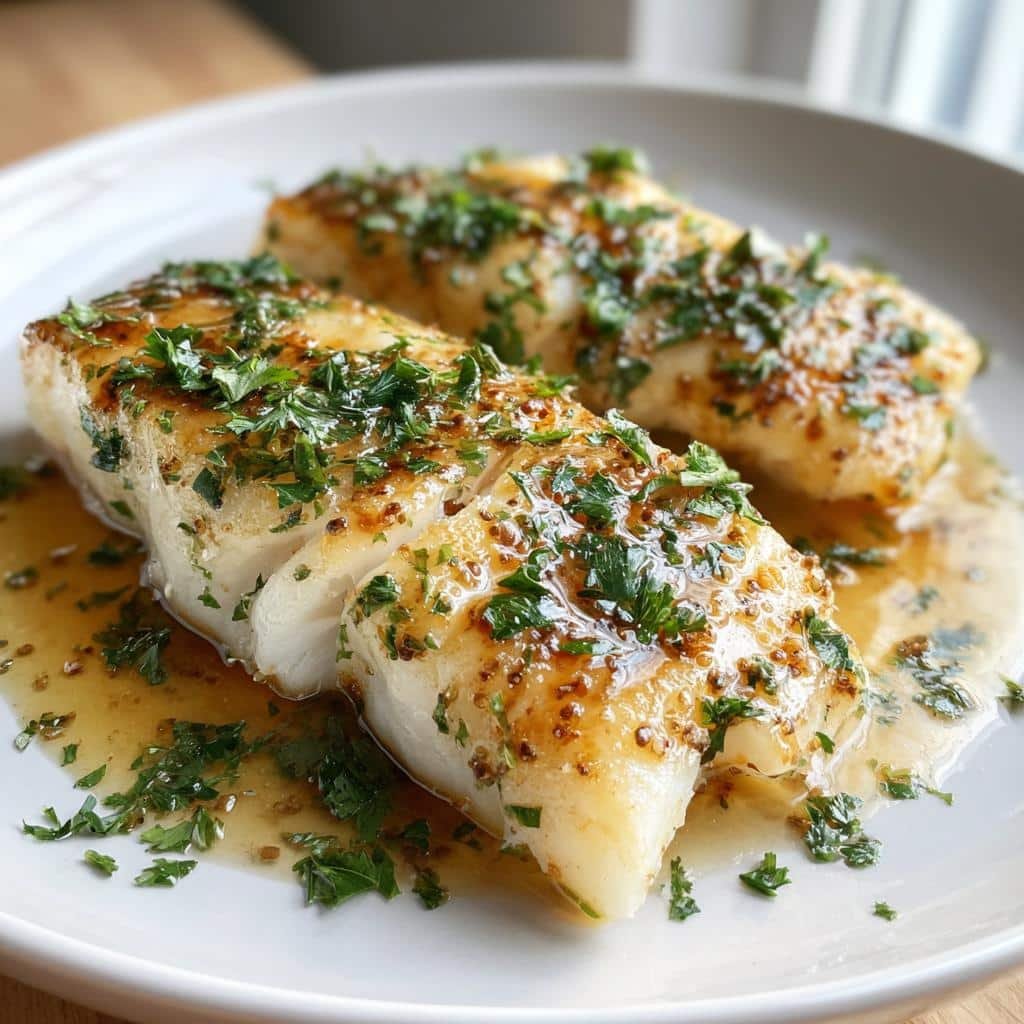 Healthy Garlic Butter Baked Cod Fillets