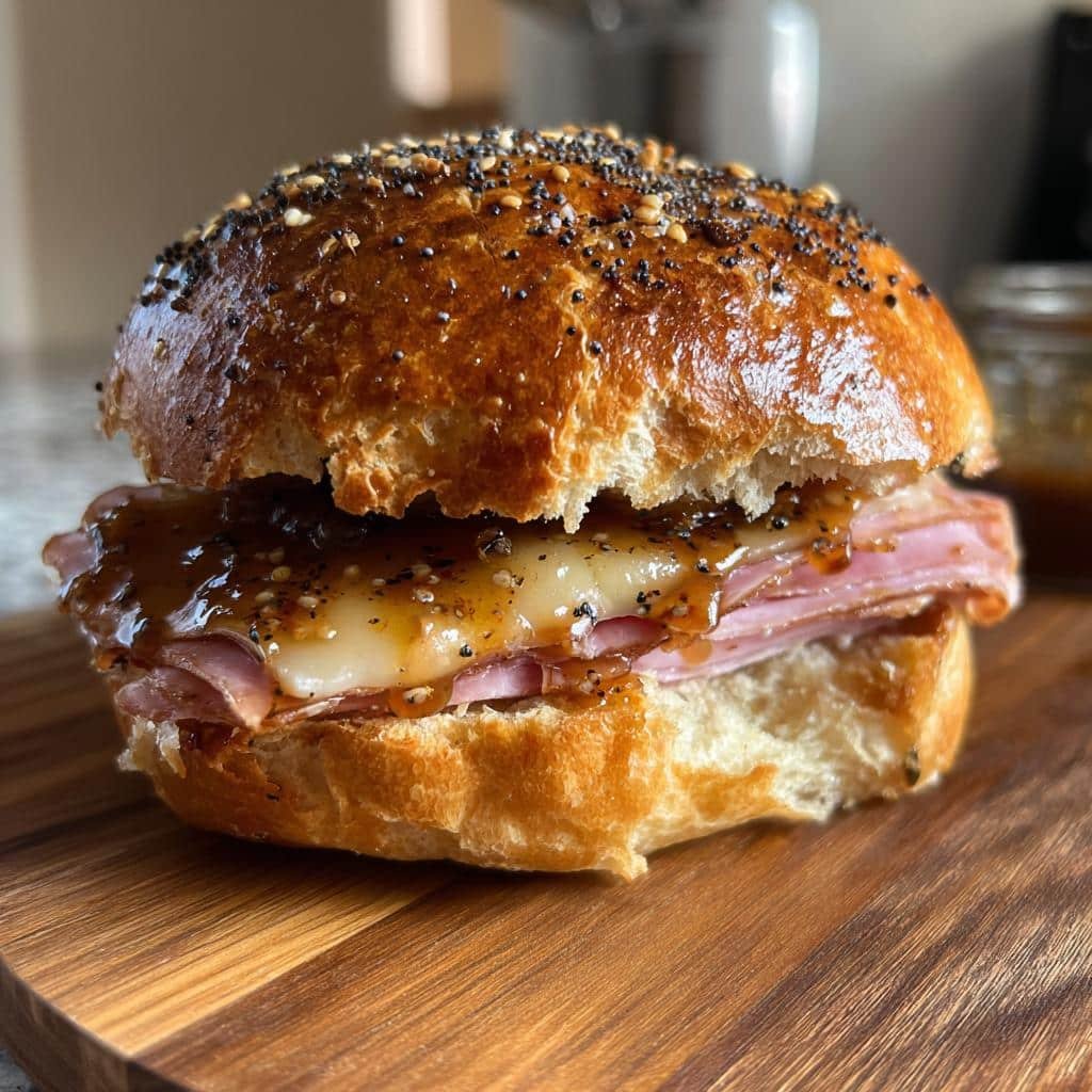 Healthy Glazed Ham and Cheese Sliders - detail 1