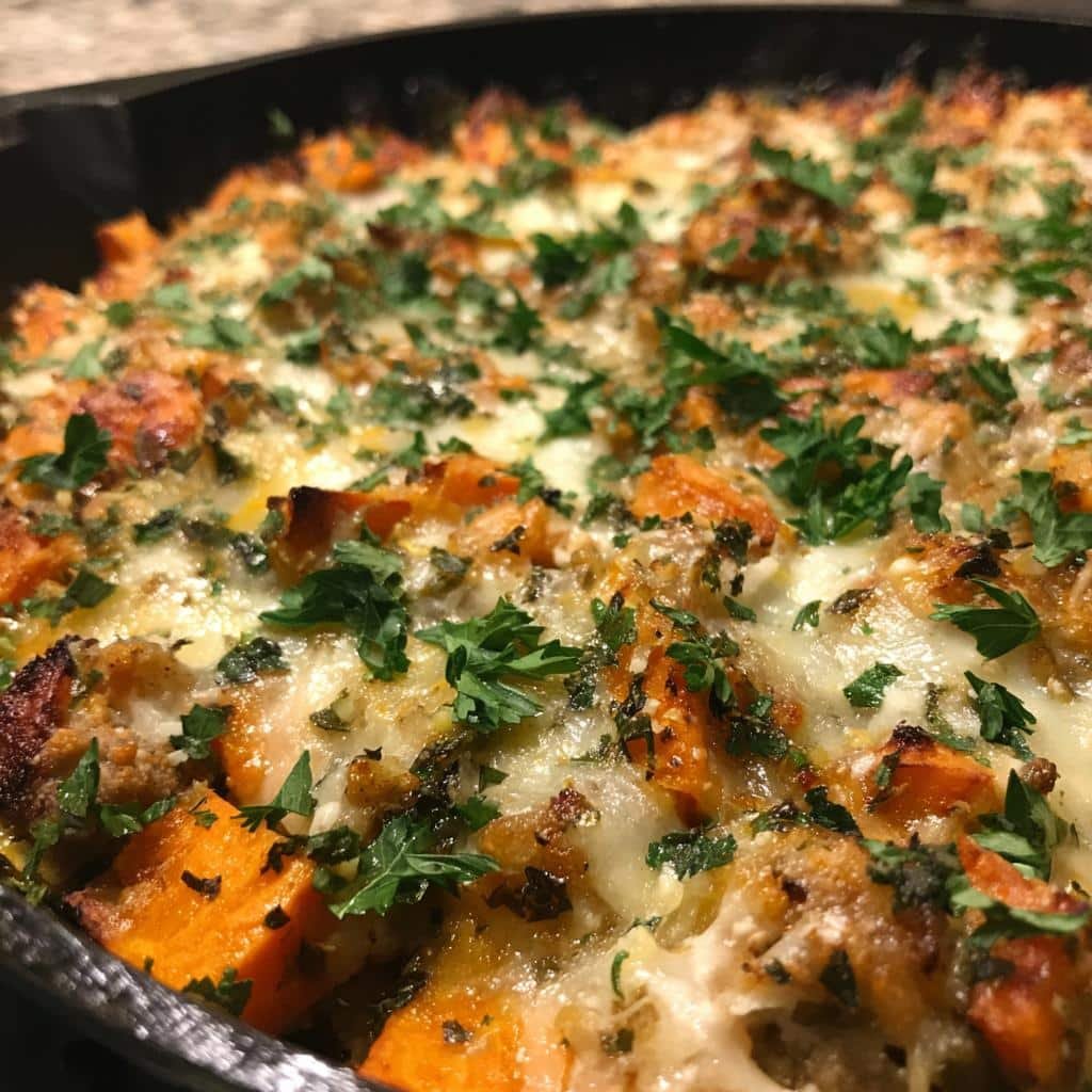 Healthy Ground Turkey Sweet Potato Bake - detail 1