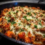 Healthy Ground Turkey Sweet Potato Bake