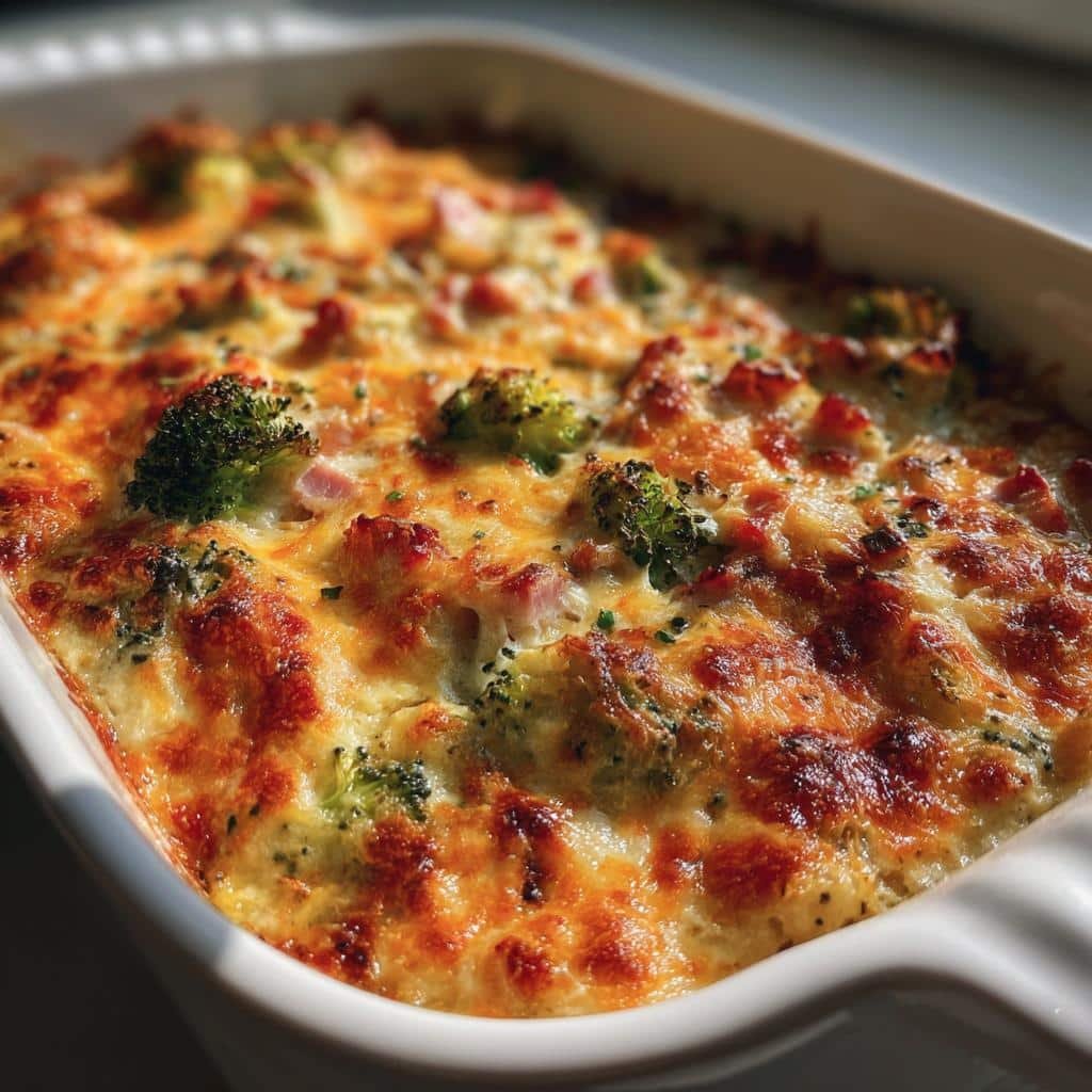 Healthy Ham & Broccoli casserole