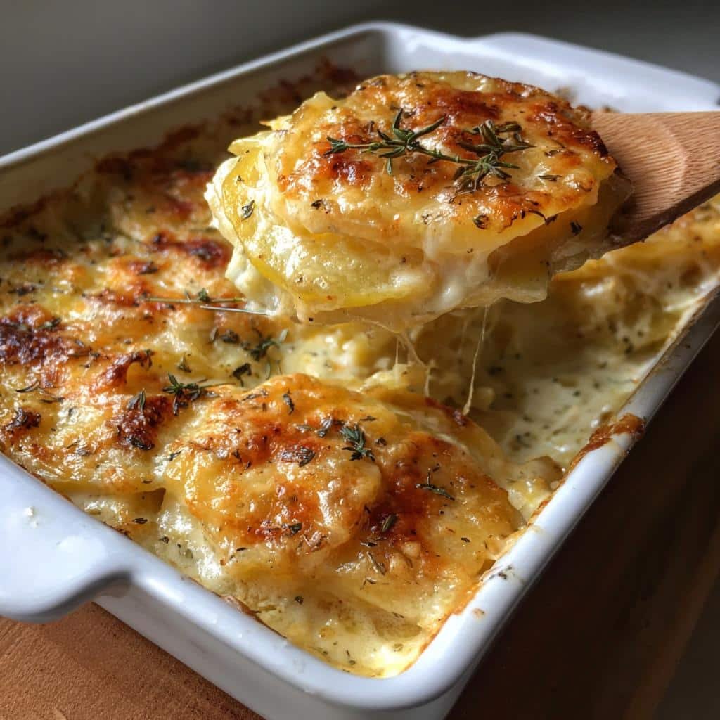 Healthy Healthy Cheesy Scalloped Potatoes