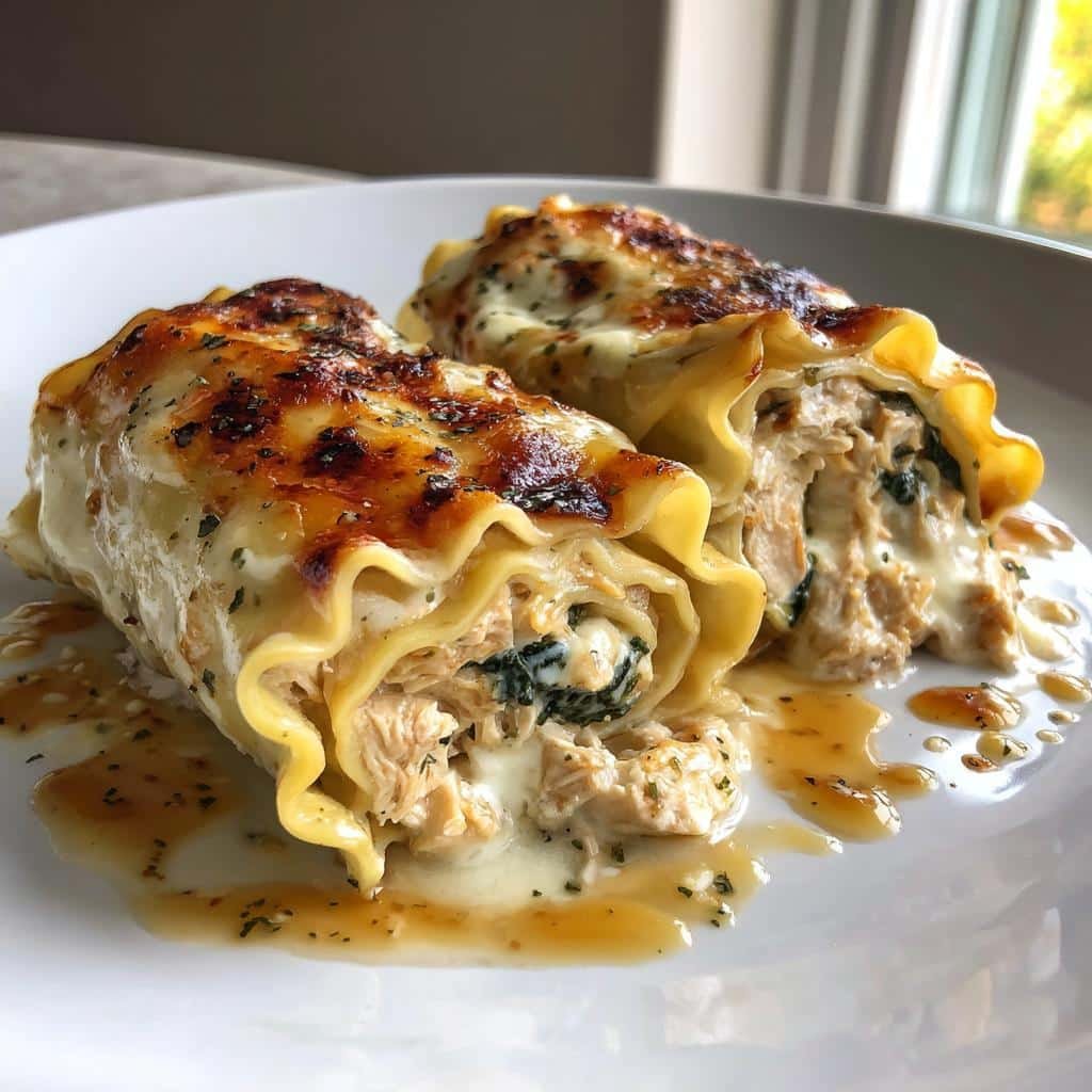 40-Minute Healthy Chicken Alfredo Lasagna Rolls Recipe 4 Healthy Healthy Chicken Alfredo Lasagna Rolls - detail 1