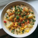Healthy Healthy Vegan Potato & Corn Chowder