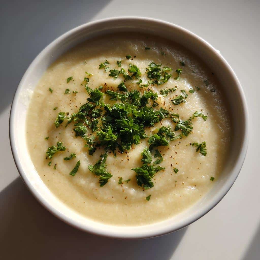 Healthy Homemade Crockpot Celery Root Soup - detail 1