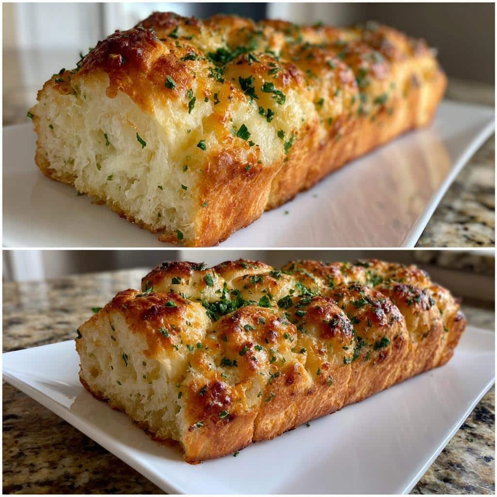 Healthy Homemade Garlic Knots Bread Loaf - detail 1